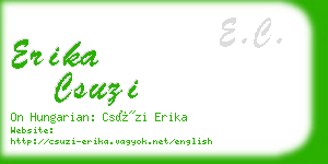 erika csuzi business card